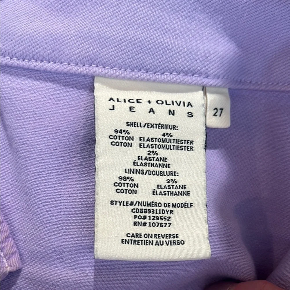 Alice + Olivia OLIVIA Lavender Flare Jeans - Picture 5 of 6